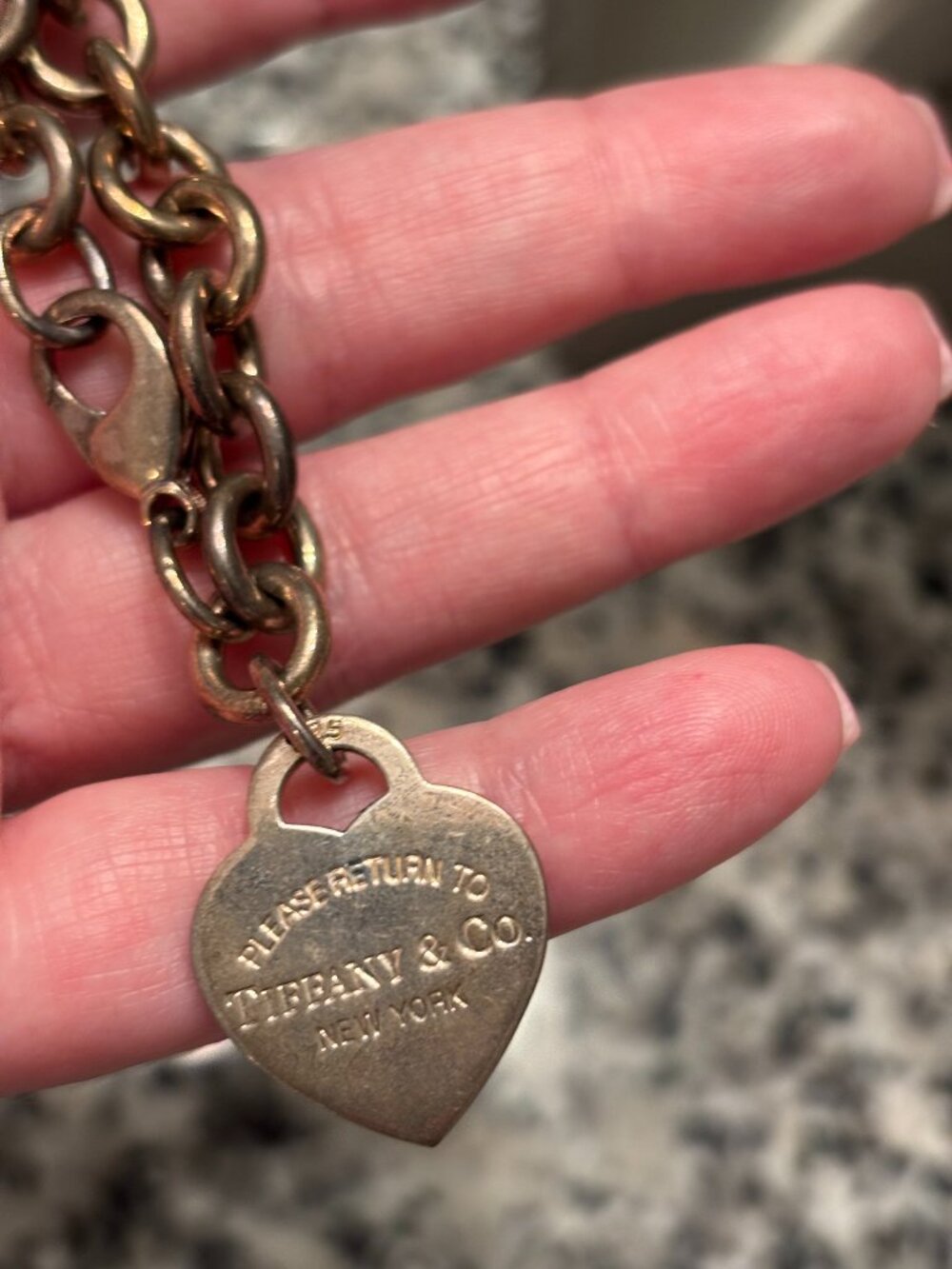 Tiffany & Co. Heart Tag Bracelet in Silver